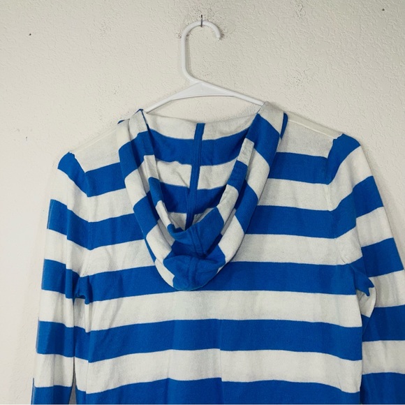 Vineyard Vines blue and white striped full front zipper hoodie size small - Picture 4 of 7